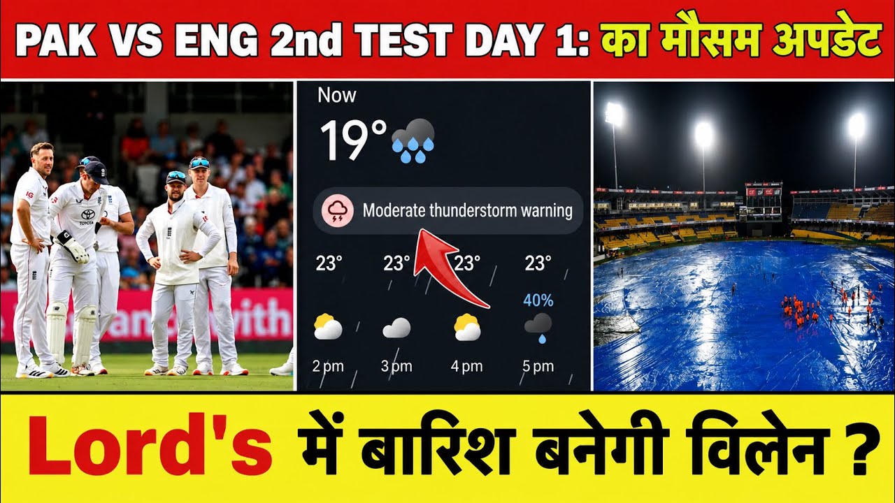 PAK vs ENG 2nd Test Weather Report: Rain Threat Looms Over Match! Get the Full Weather Update | P...