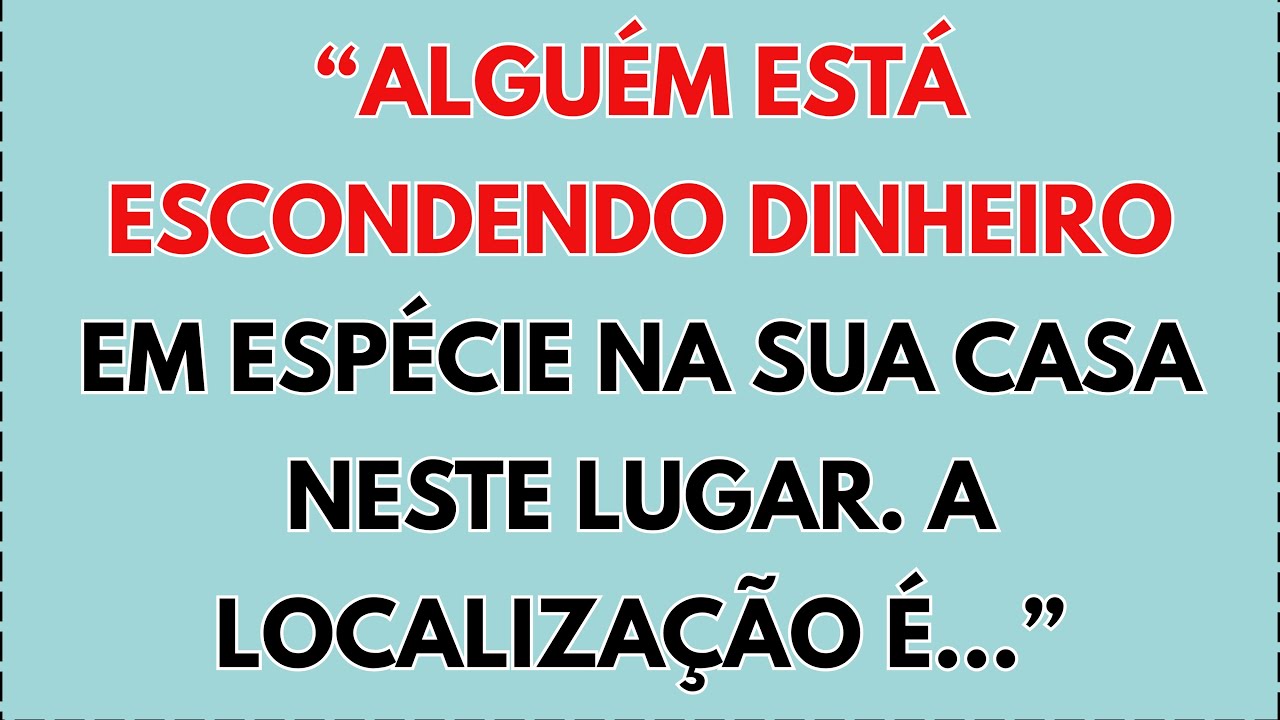 🤫 O Arcanjo Miguel viu: Alguém está escondendo dinheiro na sua casa, neste lugar. O lugar é...