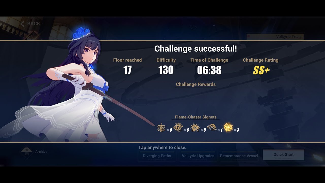 [HI3 SEA] [Elysian Realm] Striker Fulminata - Difficulty 130 - 17F