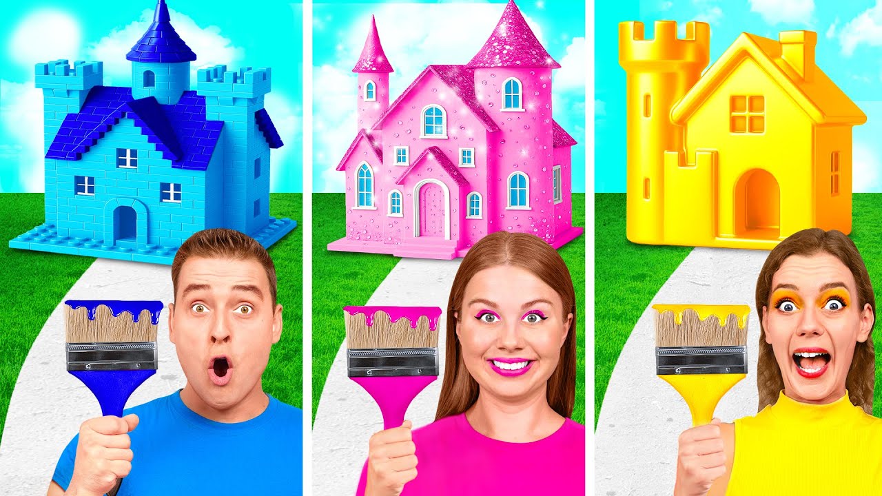 Домики Одного Цвета Челлендж | Весёлые Идеи Для Декора от Fun Teen