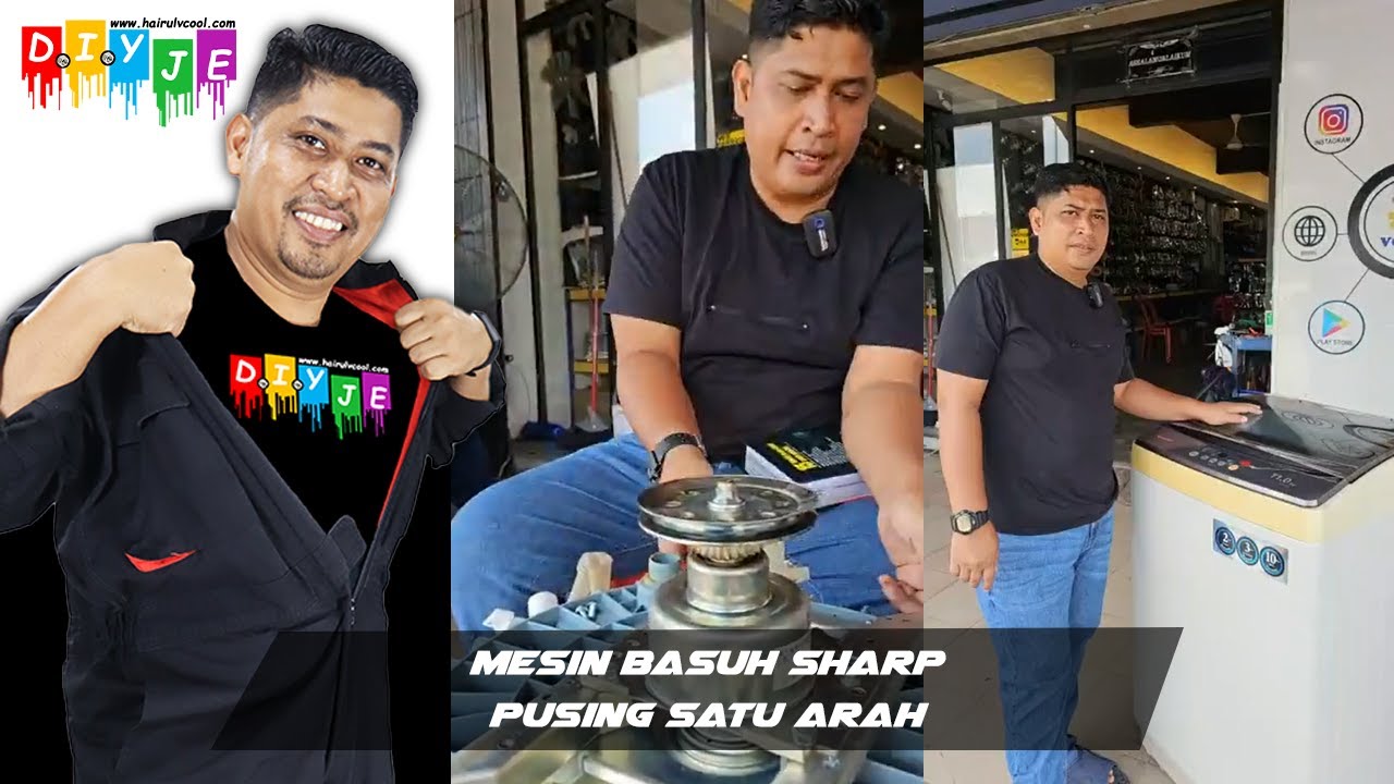 MESIN BASUH SHARP PUSING SATU ARAH