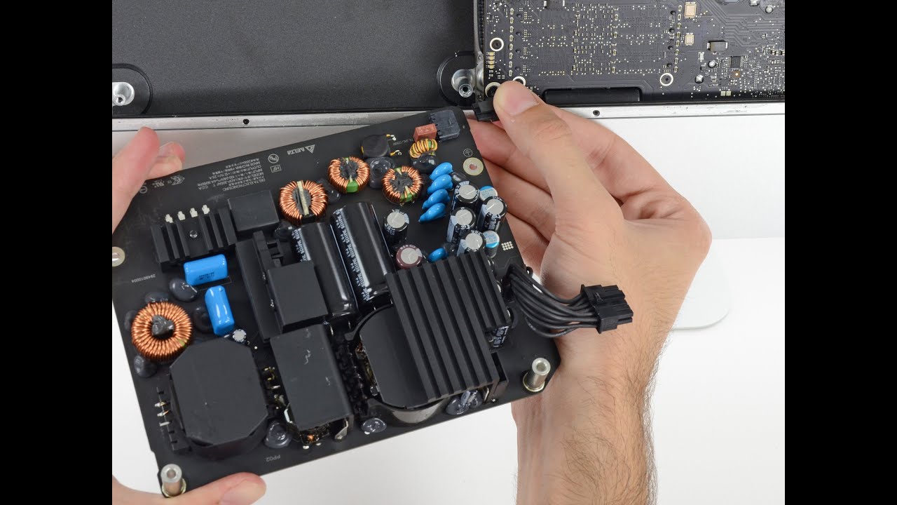 Conectar tarjeta de iMac con fuente ATX