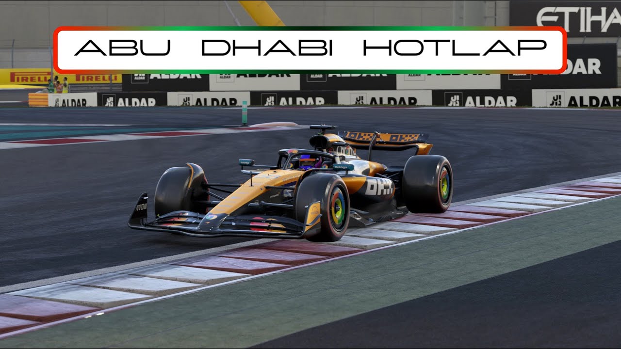 F1 25 Abu Dhabi Hotlap (1:23.678) - 4K