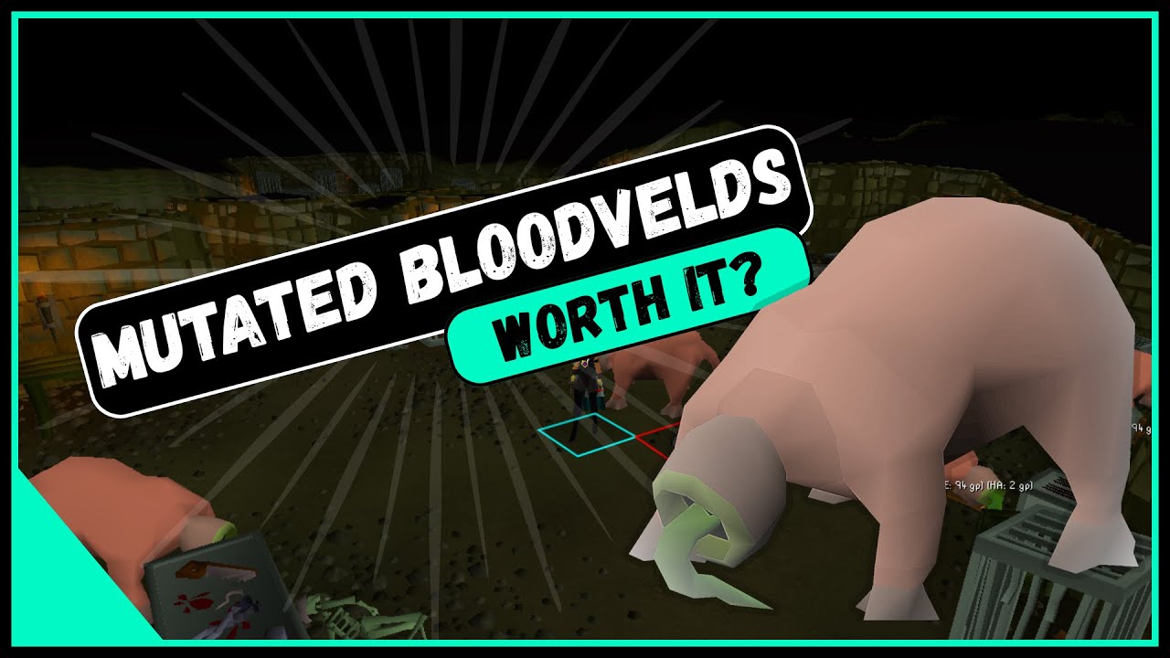 Добыча с 1000 мутировавших Бладвельдов в OSRS