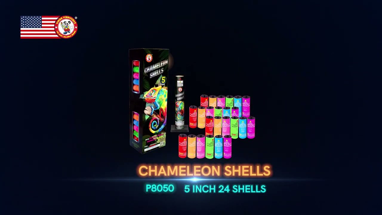 CHAMELEON SHELLS 5 INCH P8050 WINDA FIREWORKS 2023 NEW ITEM