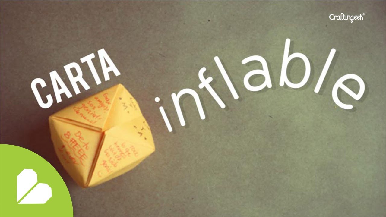 Como hacer una Carta Inflable