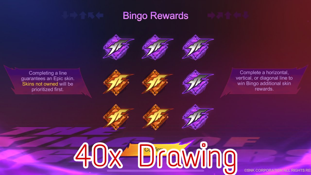 MLBB  x KOF event 2026 40 Drawing Pattern @MobileLegends5v5MOBA  
