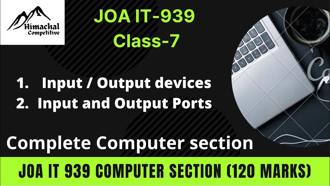 JOA IT 939 || Computer Section Class-7 || JOA IT preparation