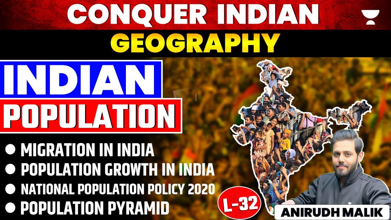 Indian Population | Population growth in India |  Conquer Indian Geography | UPSC | Anirudh Malik