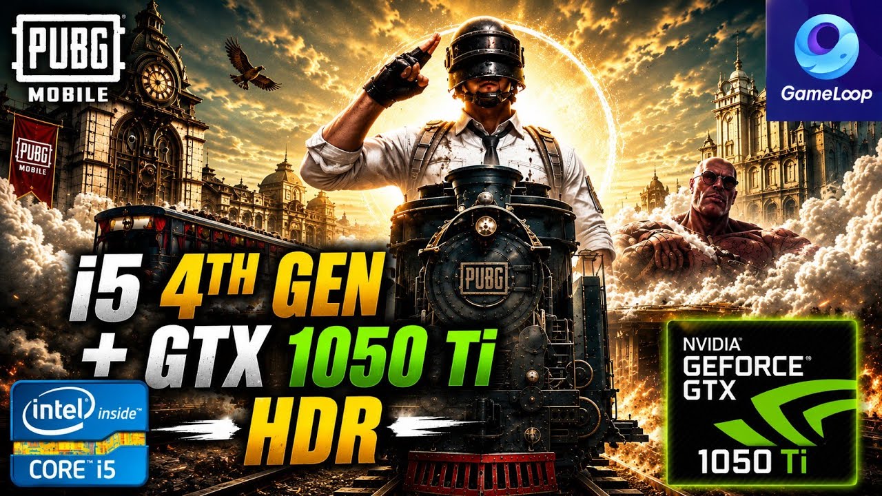 Pubg mobile GTX 1050 Ti + i5 4th gen - 3.8 update - HDR