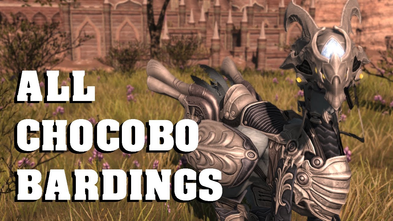 FFXIV: All Chocobo Bardings (ARR-SHB)