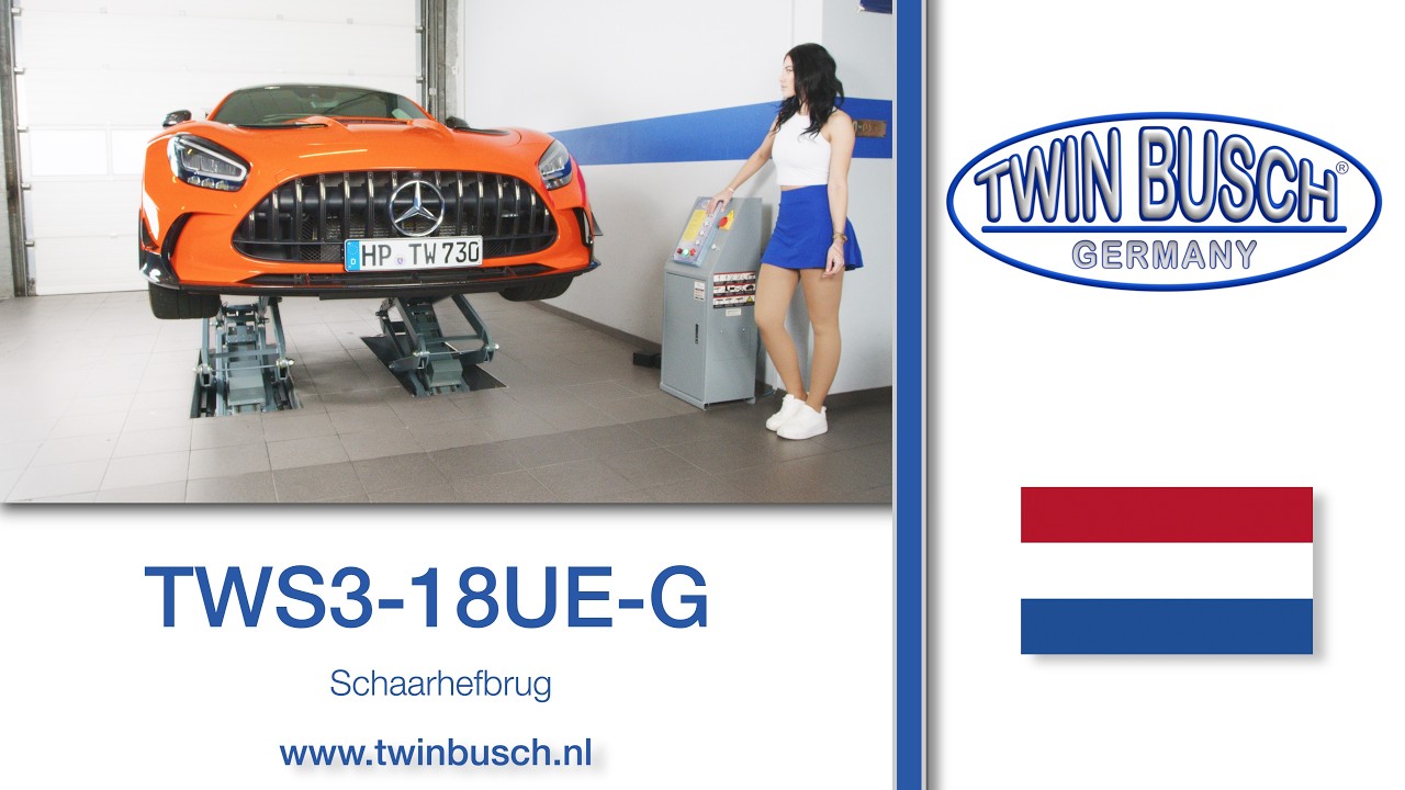 TWS3-18UE-G: dubbele schaarhefbrug - automatische ontgrendeling - 3,5 t van TWIN BUSCH®