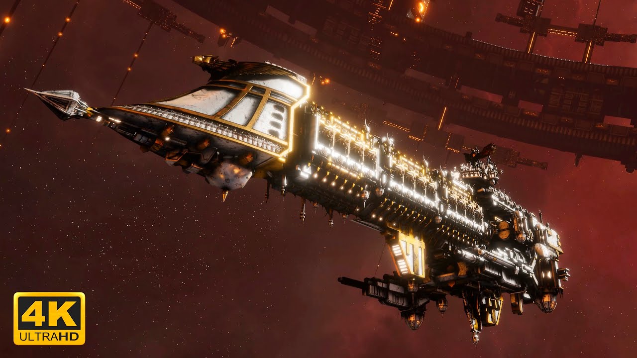 Imperial Navy - 2v2, Massive Battle - 4K Quality - Battlefleet Gothic Armada 2