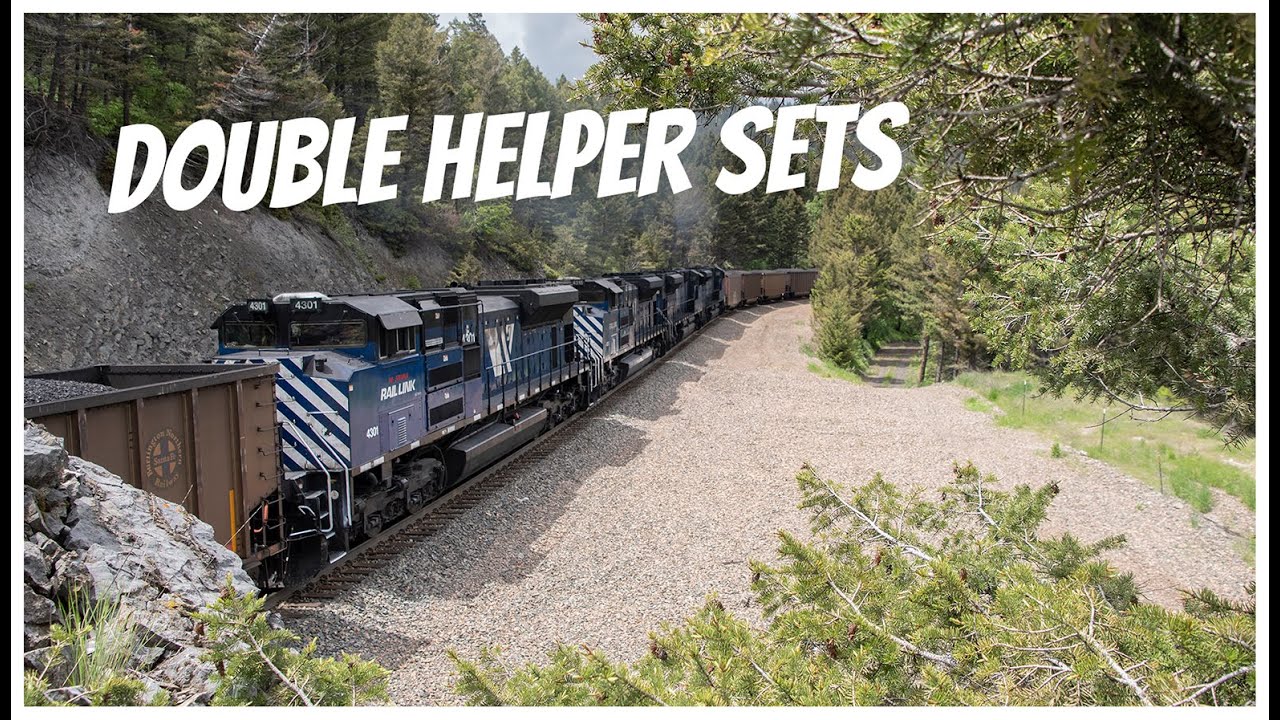 [4K] Double Helpers, Amazing Scenery, and More on MRL's Mullan Pass