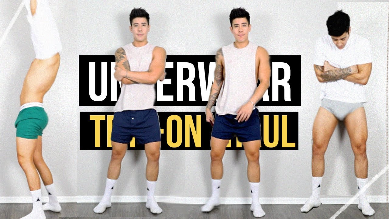 Примерка мужского нижнего белья | tommy hilfiger | jairwoo
