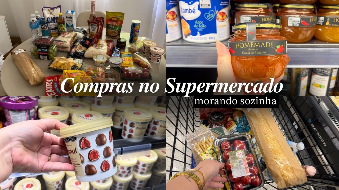 Compras no SUPERMERCADO para ✨RECEBER AS AMIGAS EM CASA✨ Fizemos o Vision Board de 2025!!