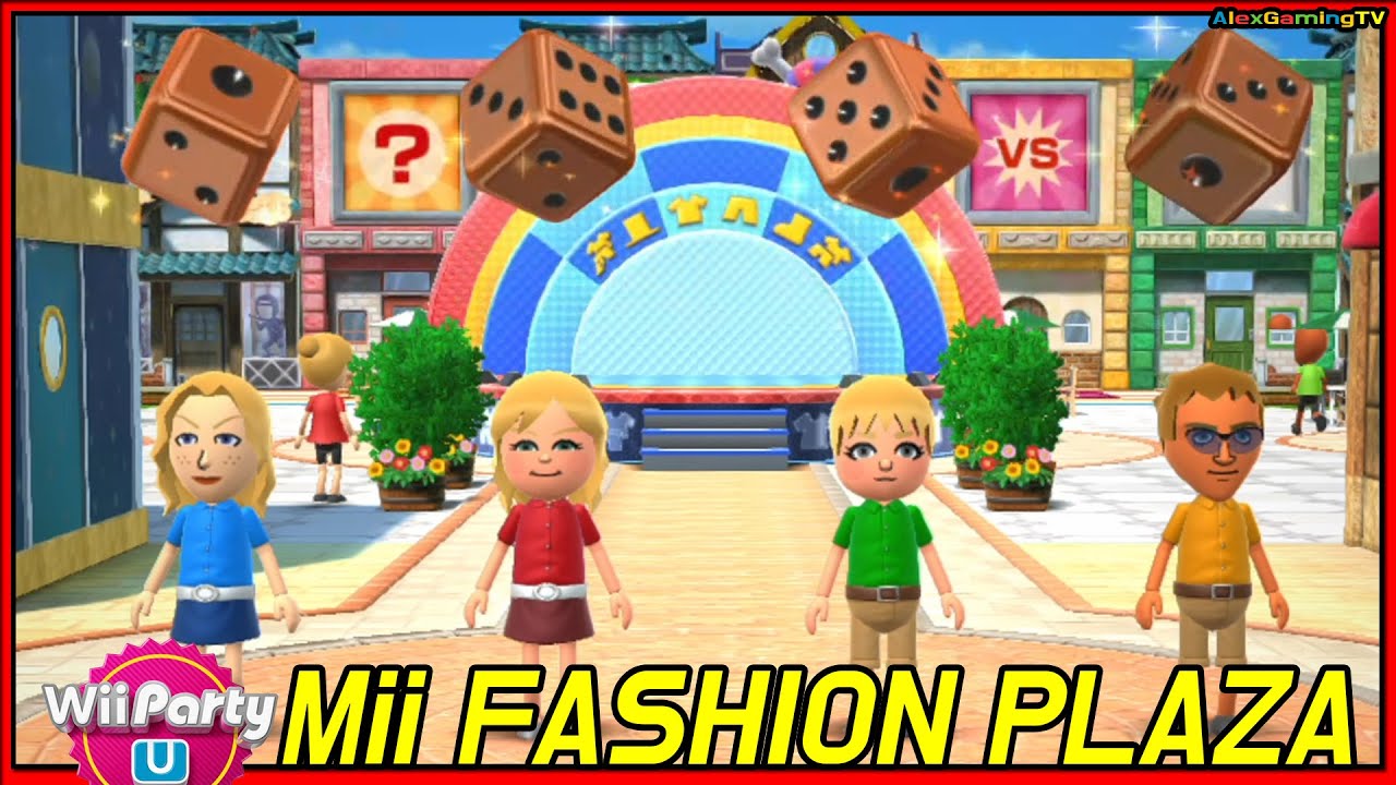 Wii Party U - Mii Fashion Plaza 🎵 (Master com, Eng Sub) 🎵 Player Rachel | AlexGamingTV