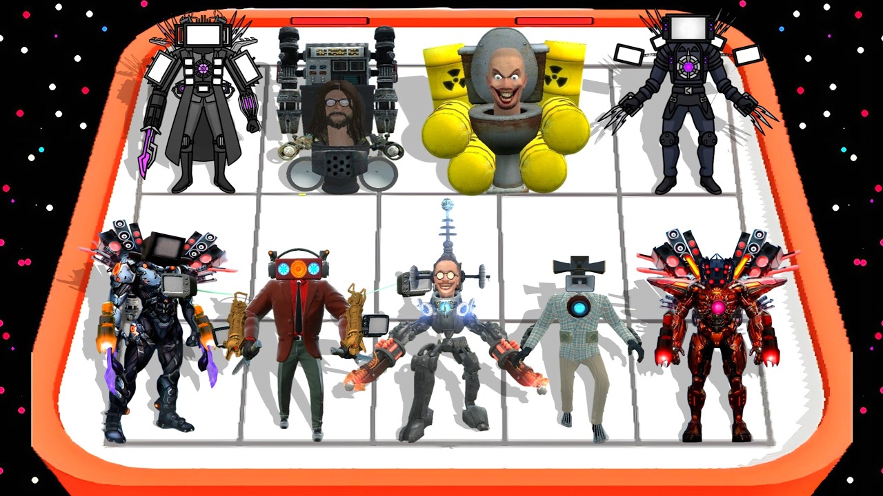 Merge Monster: Battle Radio Master Sink War Toilet Strategy Defence Fight Gameplay