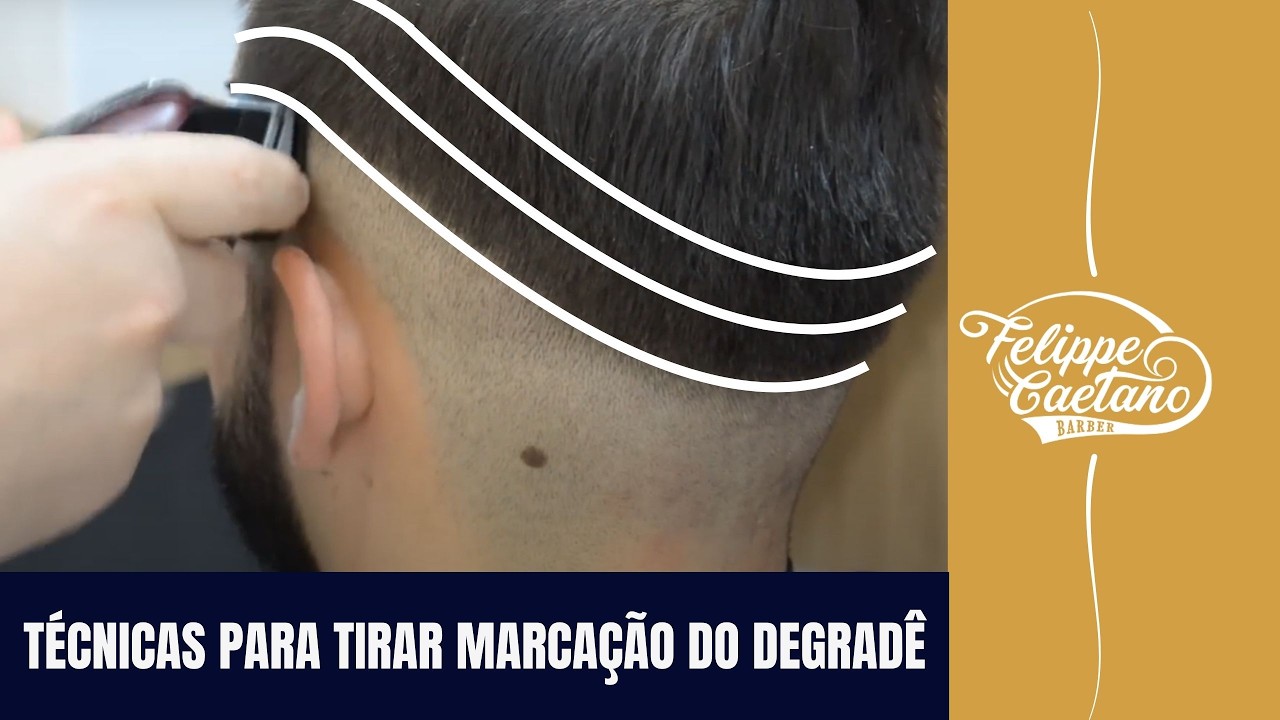 Passo a passo DEGRADE MAIS COMPLETO DO YOUTUBE - Curso de barbeiro Felippe Caetano