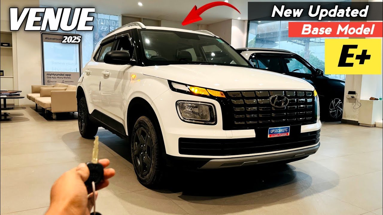 Hyundai Venue Base Model E Plus 2025 ❣️| New Updated Venue अब Base Model में Sunroof 😍|
