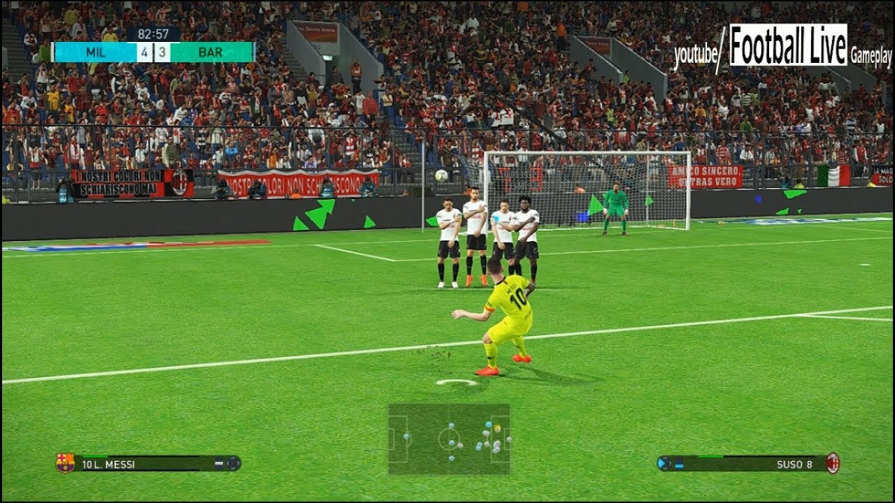 PES 2018 | AC Milan vs FC Barcelona | Full Match & Amazing Goals | Gameplay PC