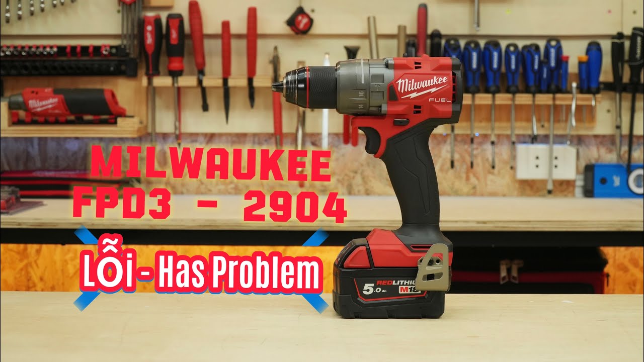 Khoan chính hãng Milwaukee FPD3 bị lỗi - Problem with Milwaukee 2904 hammer drill