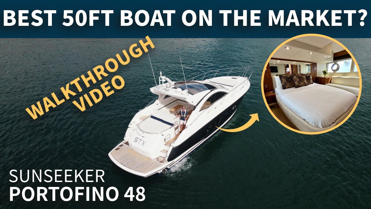 The Best 50FT Boat On The Market? | Sunseeker Portofino 48 STX Yacht Full Walkthrough Video