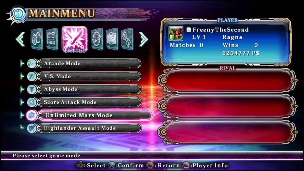 blazblue unlimited mars; bang round 6