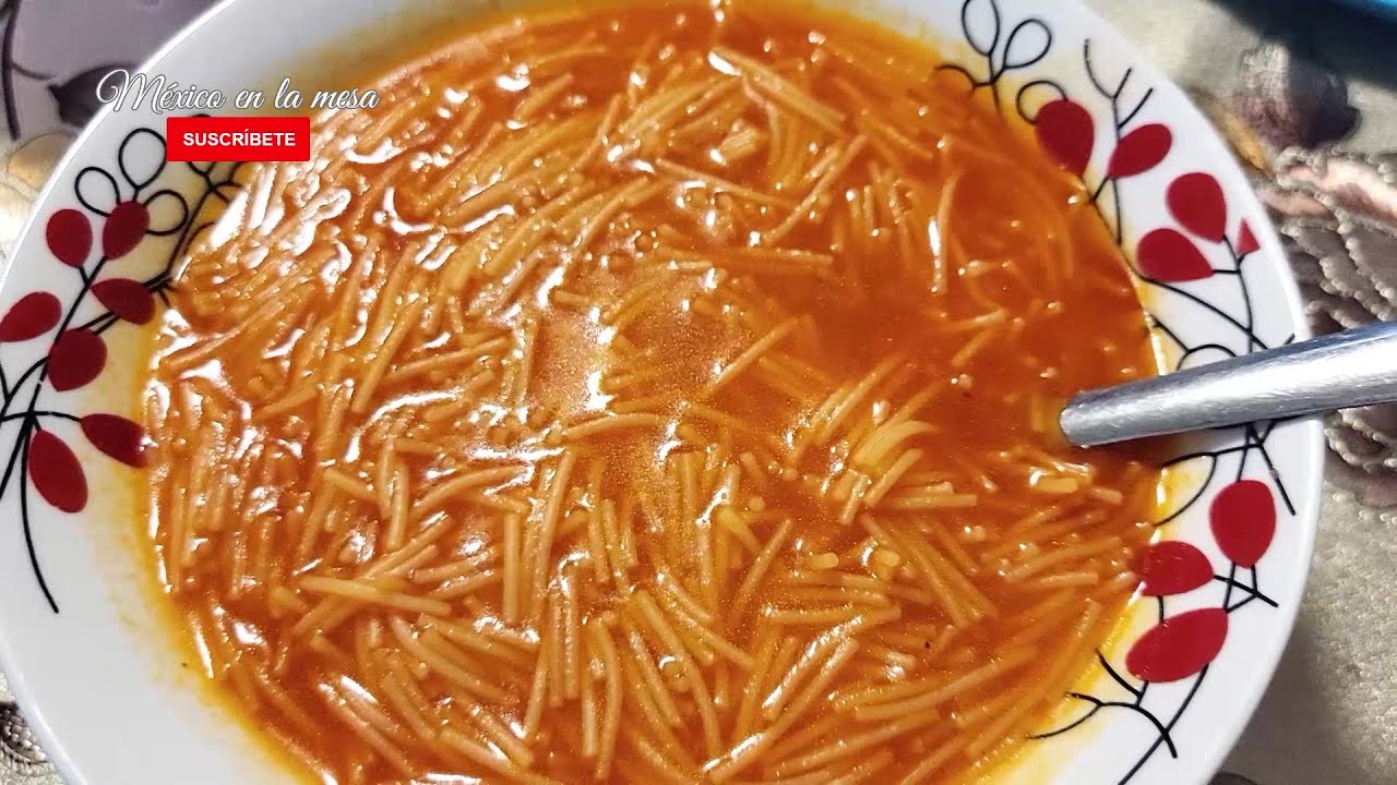Una Rica Sopa De Fideo Receta Muy Sencilla ❤️