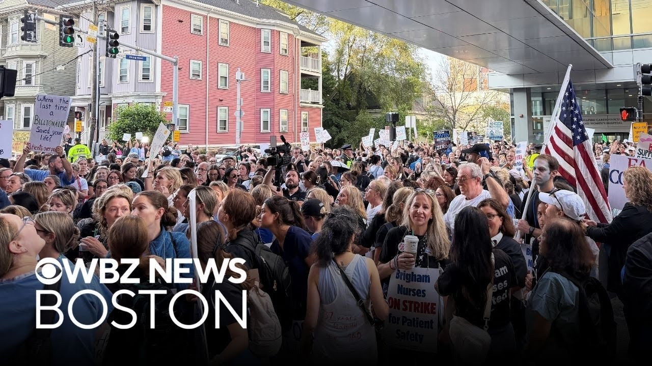 Thousands of Brigham and Women's nurses walk out in largest nurses strike in state history