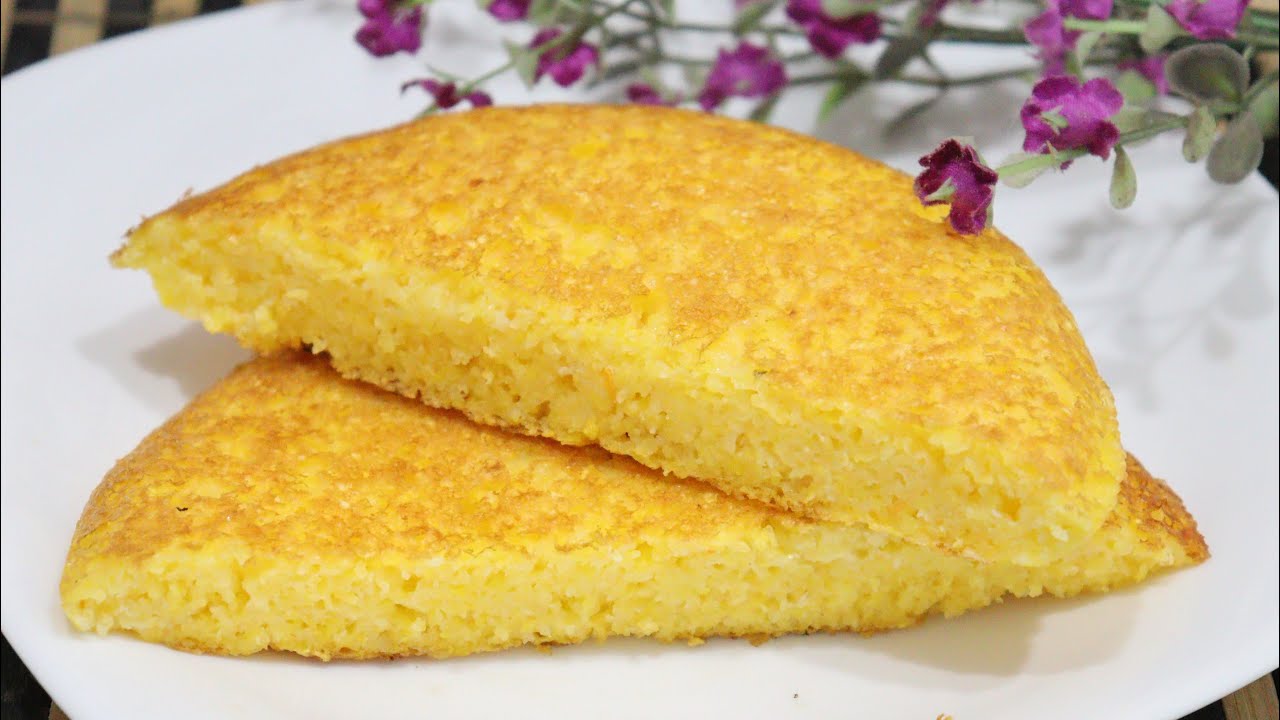 Pão de Cuscuz feito na Frigideira | Pão de Flocão de Milho
