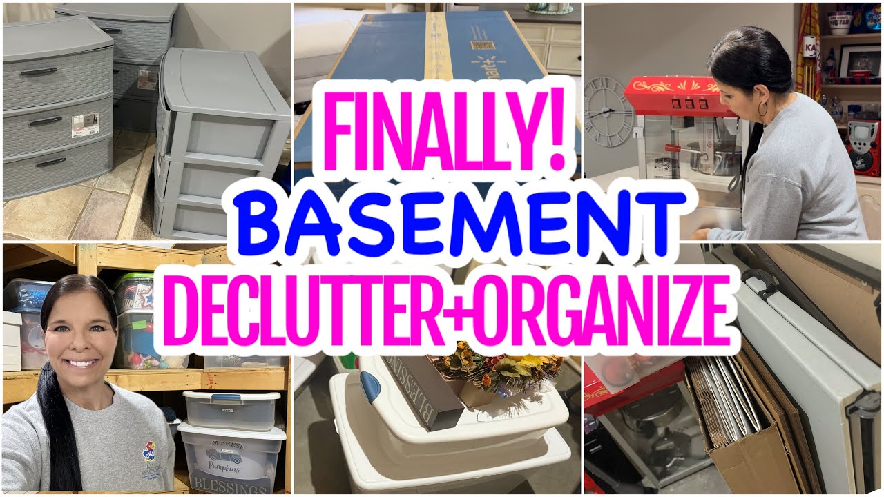 DECLUTTER + ORGANIZE | BASEMENT DECLUTTER #homeorganizing  #organization #declutter #organizing