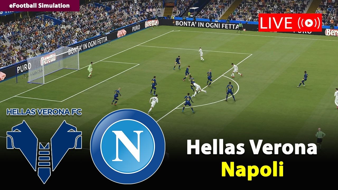 🔴In Diretta- Hellas Verona vs Napoli | Serie A 2025/26 | eFootball PES21 Simulation
