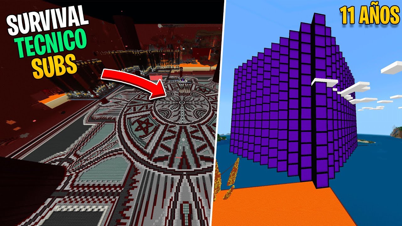 ✅ Este Es El Mejor Survival Tecnico de Minecraft Bedrock 100% Legal