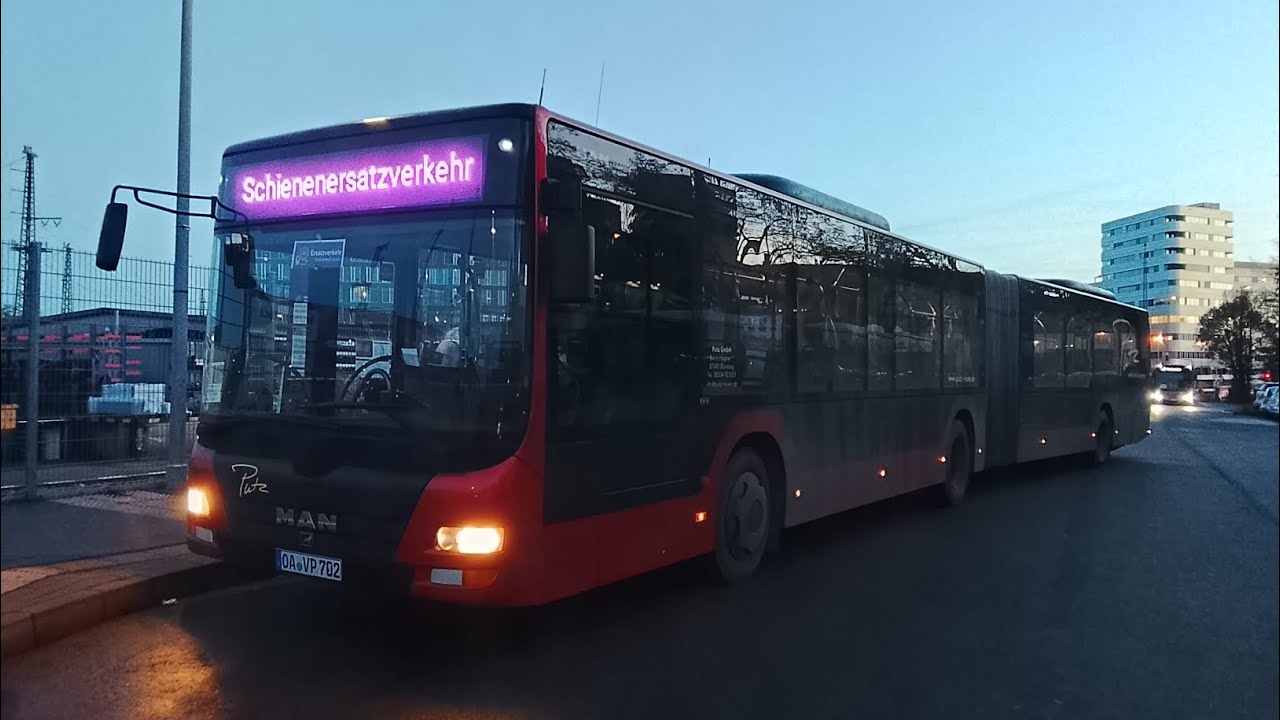 Mitfahrt: Putz Reisen Man lions City A23 NG323 SEV RB 15 nach Neu Ulm ZUP 2025