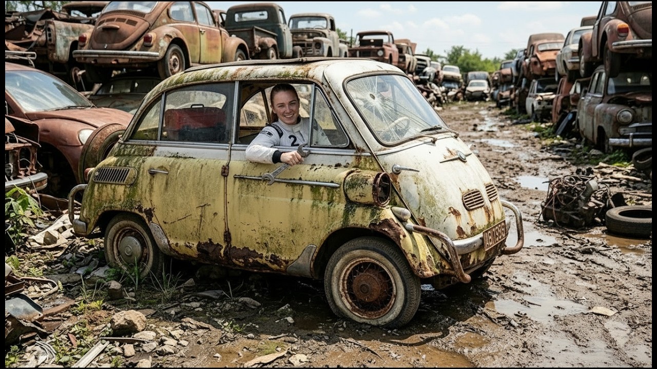 ASMR Car Restoration | 1958 BMW Isetta 600 Custom Version | Full Rusted to Glossy Transformation