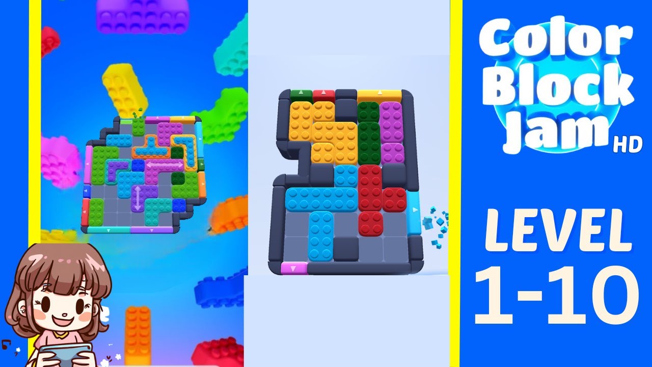 Color Block Jam Level 1-10 Solution Walkthrough