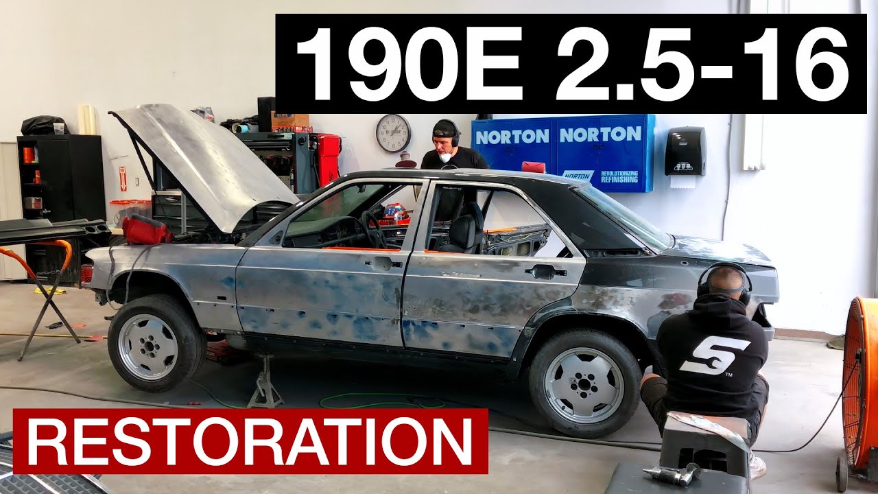 Реставрация редкого Mercedes 190E 2.5-16 1989 года — грандиозное преображение