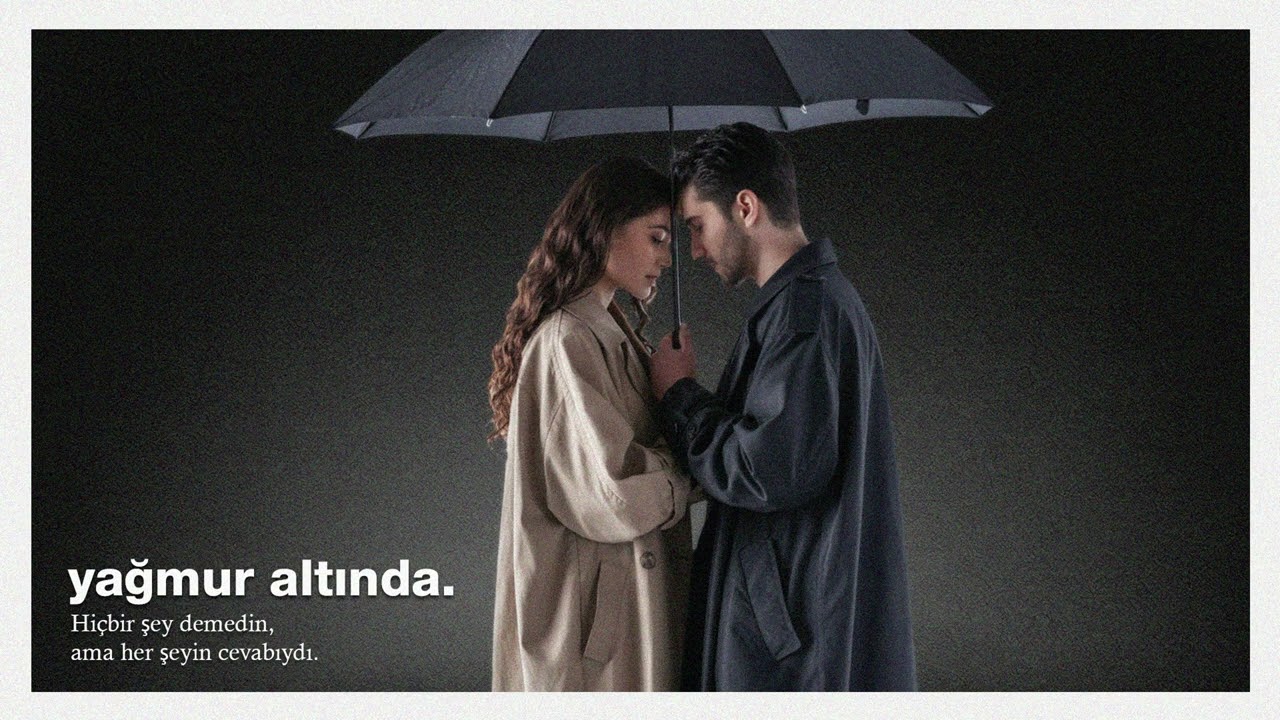 yağmur altında.