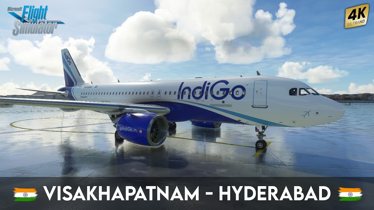 Visakhapatnam to Hyderabad | Microsoft Flight Simulator 2020 | IndiGo | The Game Flix