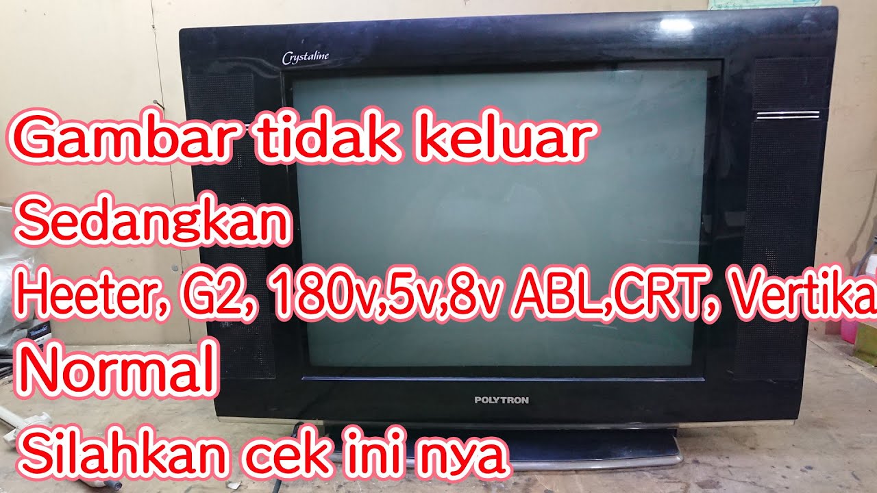 servis tv polytron slim tidak ada gambar