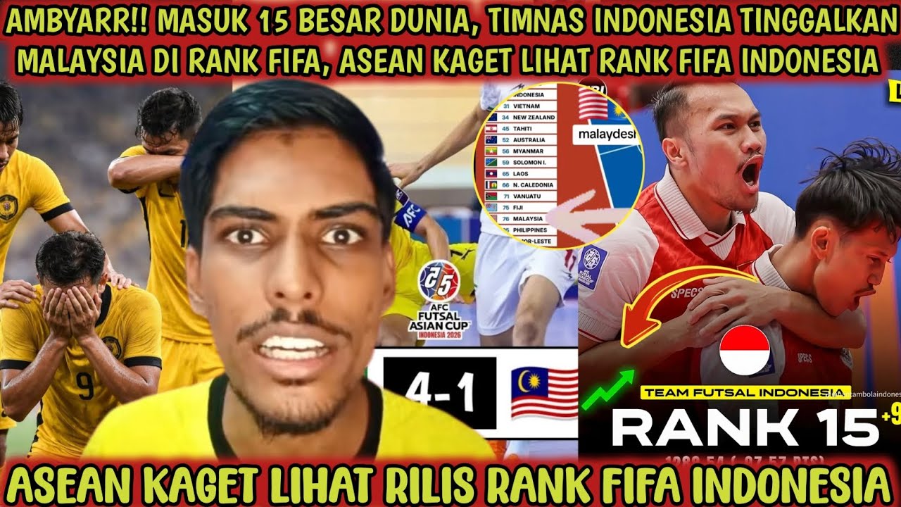 AMBYAR‼️Masuk 15 besar dunia, timnas indonesia buat orang Malaysia tidak habis pikir, dulu badut🤡