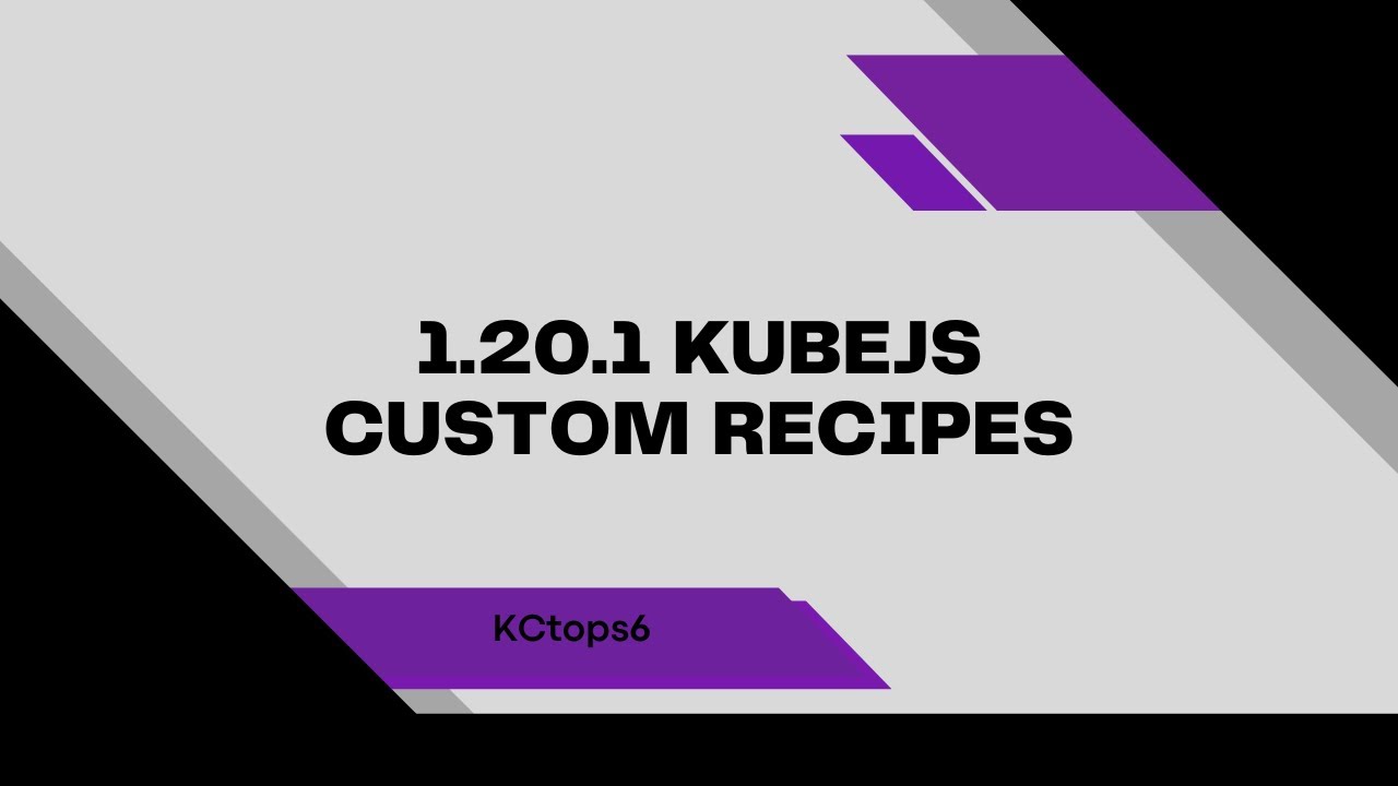 Minecraft 1.20.1 KubeJS Tutorial – Adding Custom Recipes (Shaped, Shapeless, Smelting & More!)