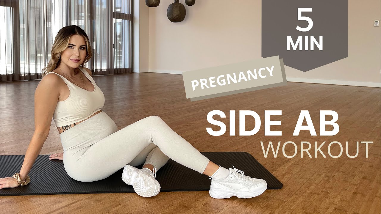 5 MIN POWER SIDE ABS I pregnant I 1./2./3. Trimester I by Anahita Rehbein