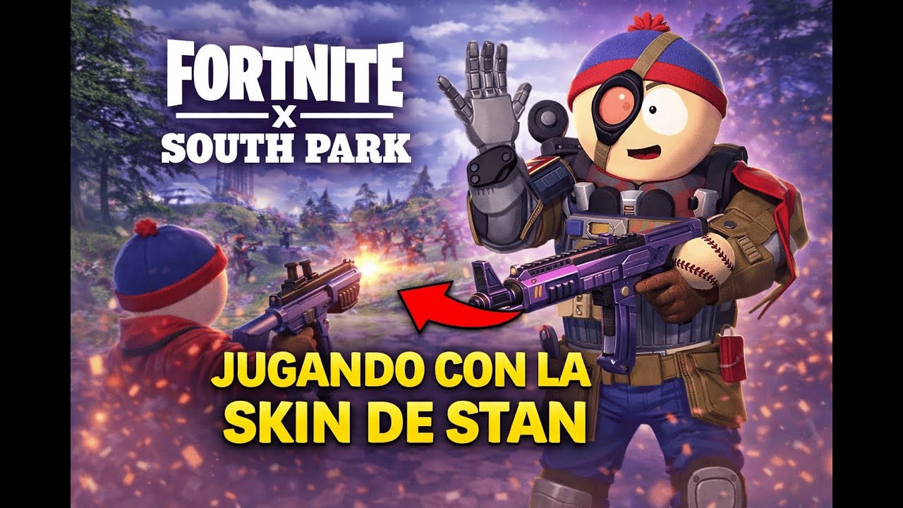 Jugando Fortnite Battle Royale con la skin de Stan | Gameplay South Park