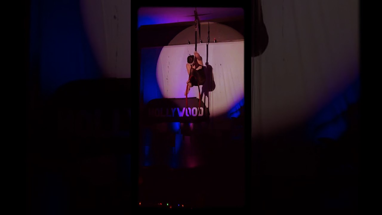 Phantom of the Opera Lyra / Hoop doubles aerial routine with Freedom Aerial