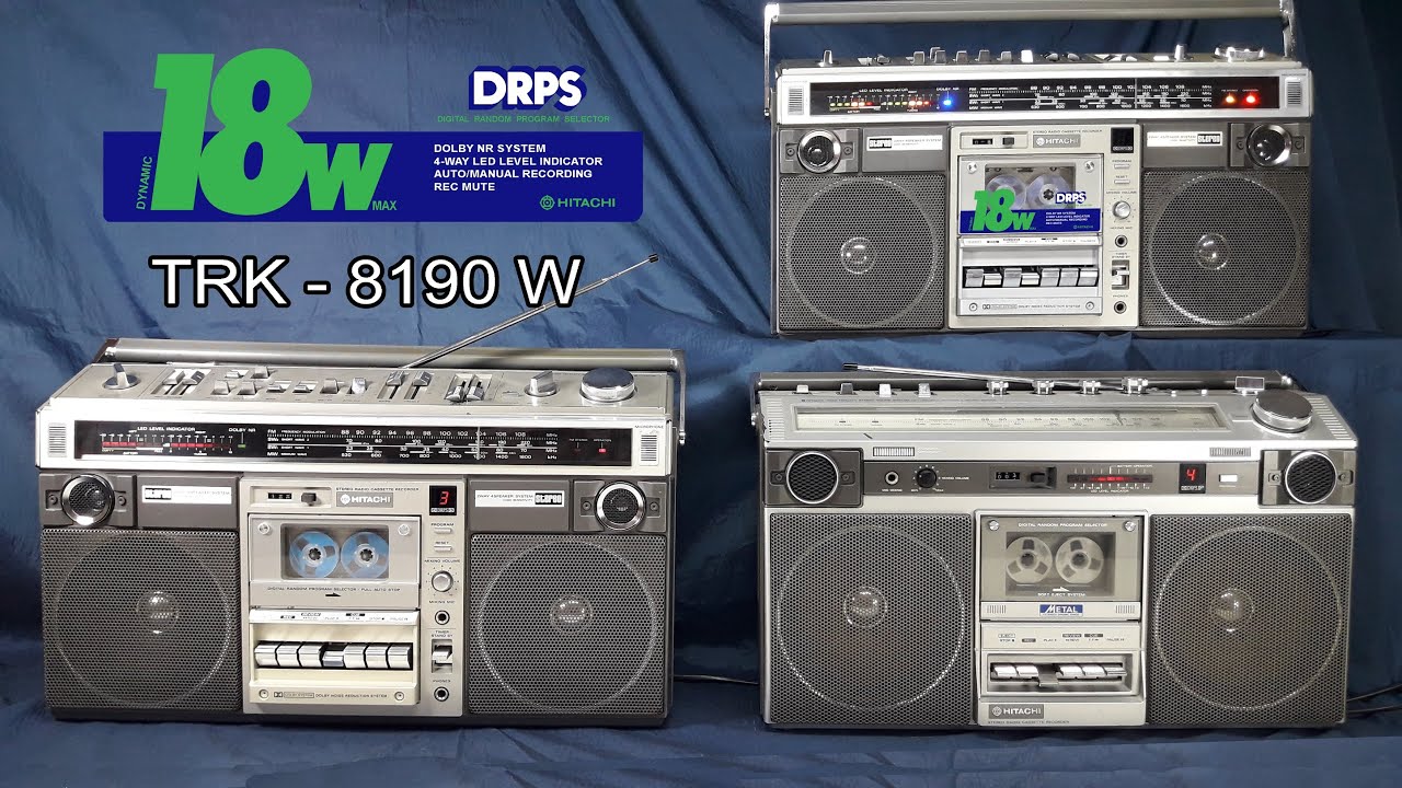 Hitachi TRK 8190W Boombox (Restauración)