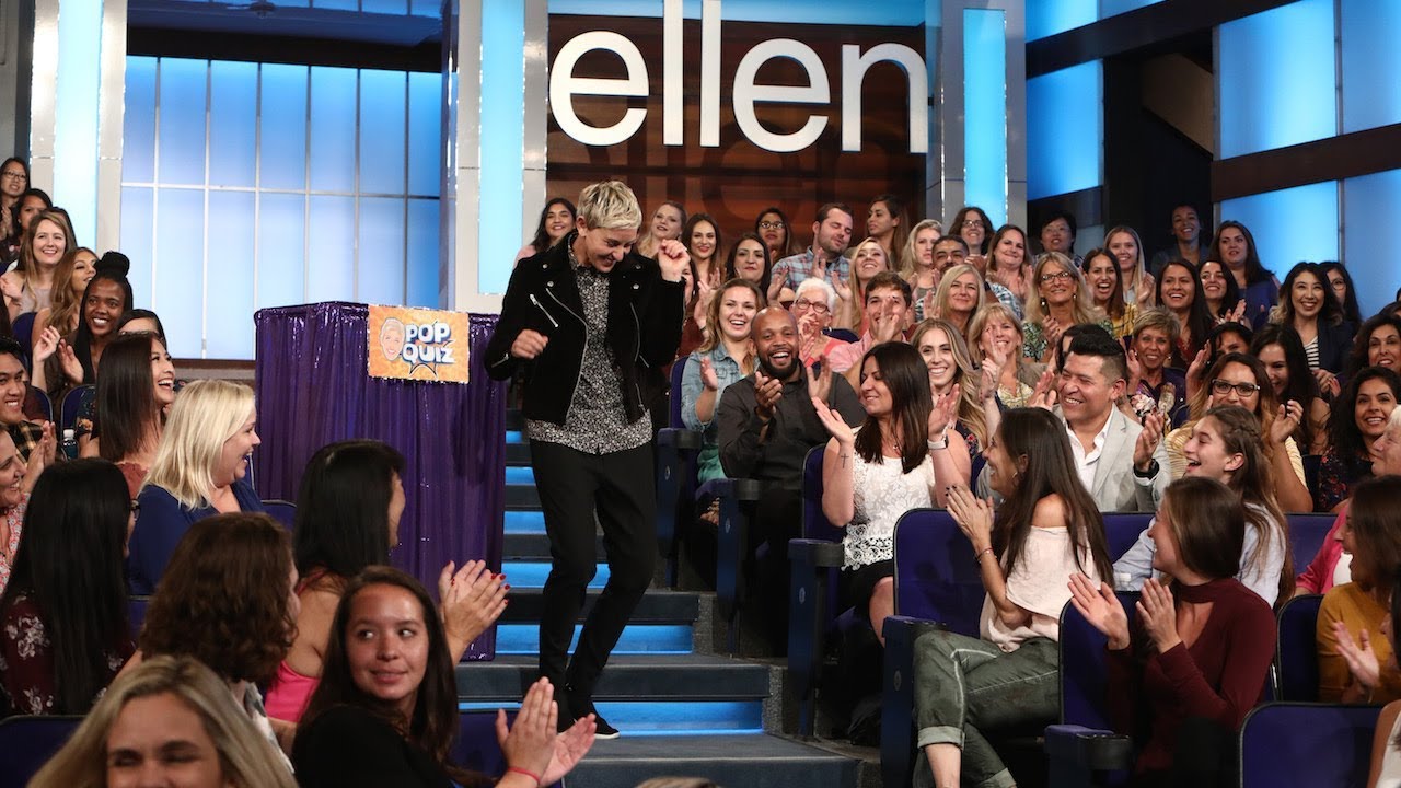 Ellen Gives Her Studio Audience a Pop Quiz