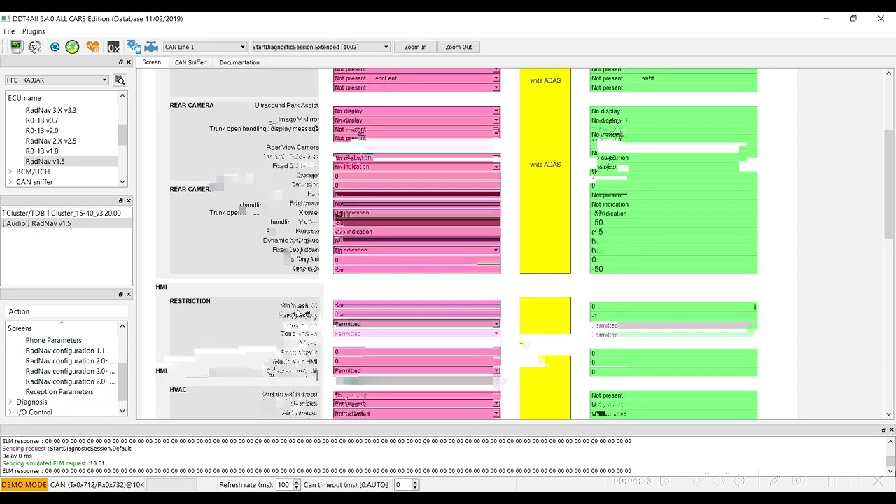 Учебник DDT4ALL 09 &mdash; Активация Multisense на автомобилях Renault Kadjar на RLINK 2