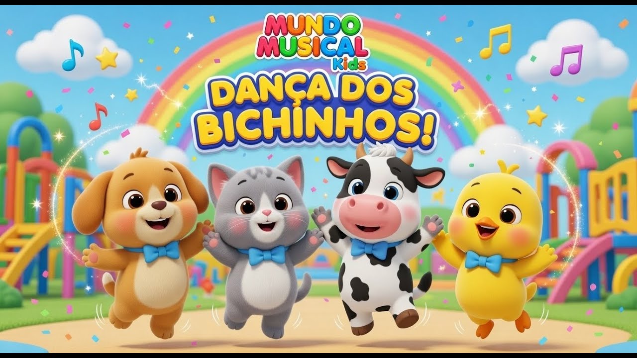 Vem Dançar com os Bichinhos! 🐾 Música Infantil Divertida | MUNDO MUSICAL Kids